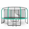 Батут Unix line Supreme Game с внутренней сеткой 14 футов - 430 см (зеленый) (TRUSUG14GR)