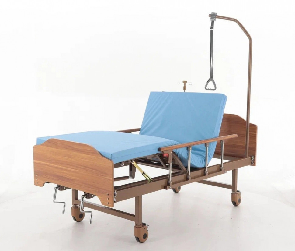 Кровать для лежачих больных с матрасом BELBERG Dana (ЛДСП, светло-коричневый)